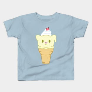 Ice cream cat vanilla Kids T-Shirt